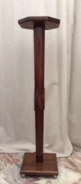 Sellette Art Deco in varnished wood