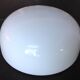 Plafonnier demi lune en opaline blanche vintage années 60/70