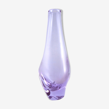 Vase drop in crystal of Bohemia 1950 60