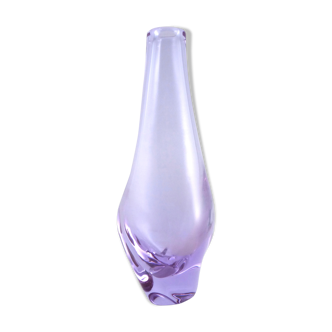 Vase drop in crystal of Bohemia 1950 60