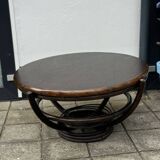 Vintage Manou Bambo Round Coffee Table