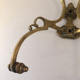 Patère 2 bronze heads, 1940-50