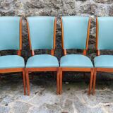 6 art deco chairs 1940