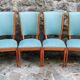6 art deco chairs 1940