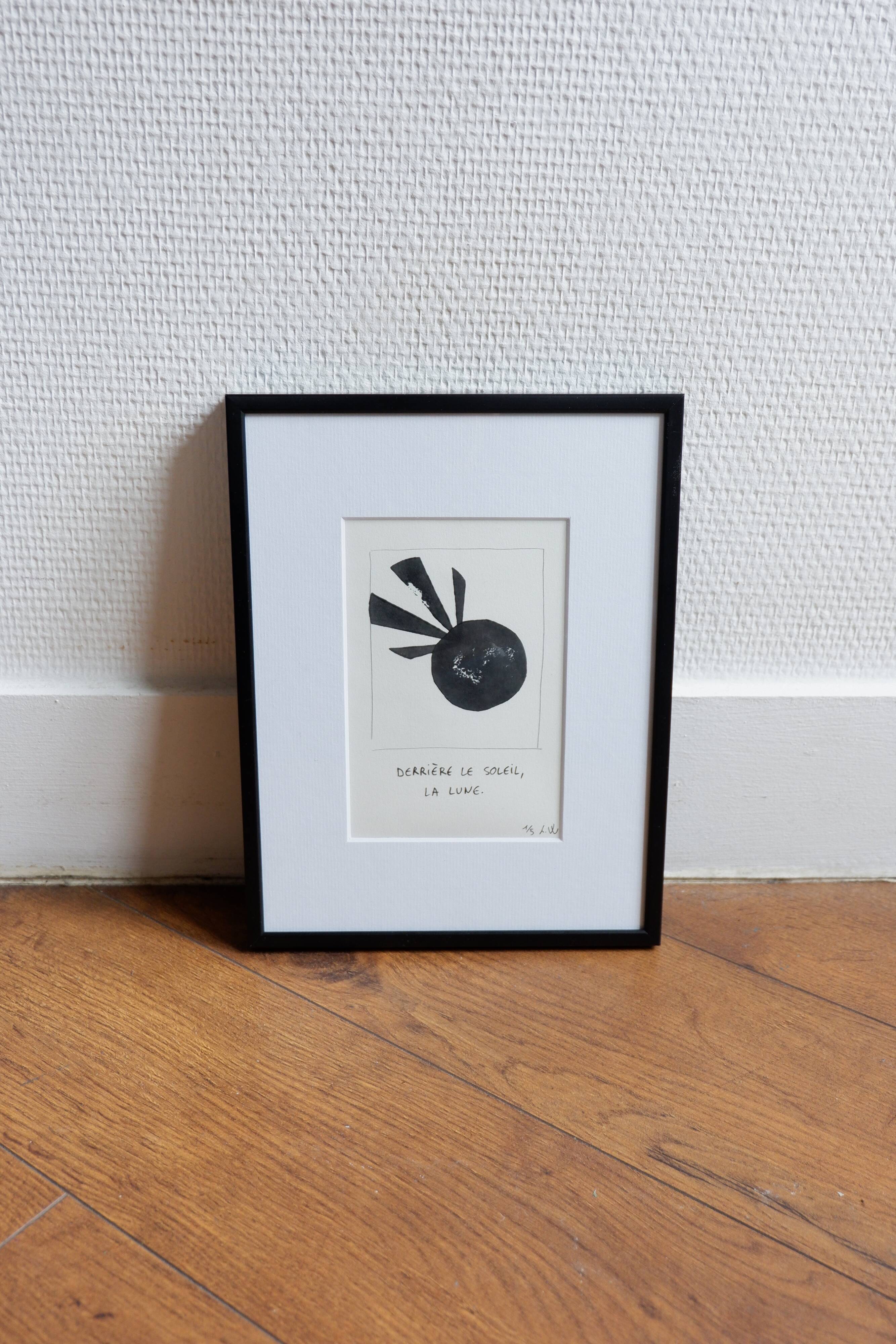 Behind the sun, the moon