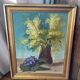 Peinture sur bois, les mimosas, Belli