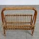 Rattan magazine holder bamboo 70s