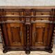 Important Alsatian support buffet in stained solid wood, dating from the 17th century.