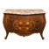 Walnut chest of drawers with marquetry and marble, 1958