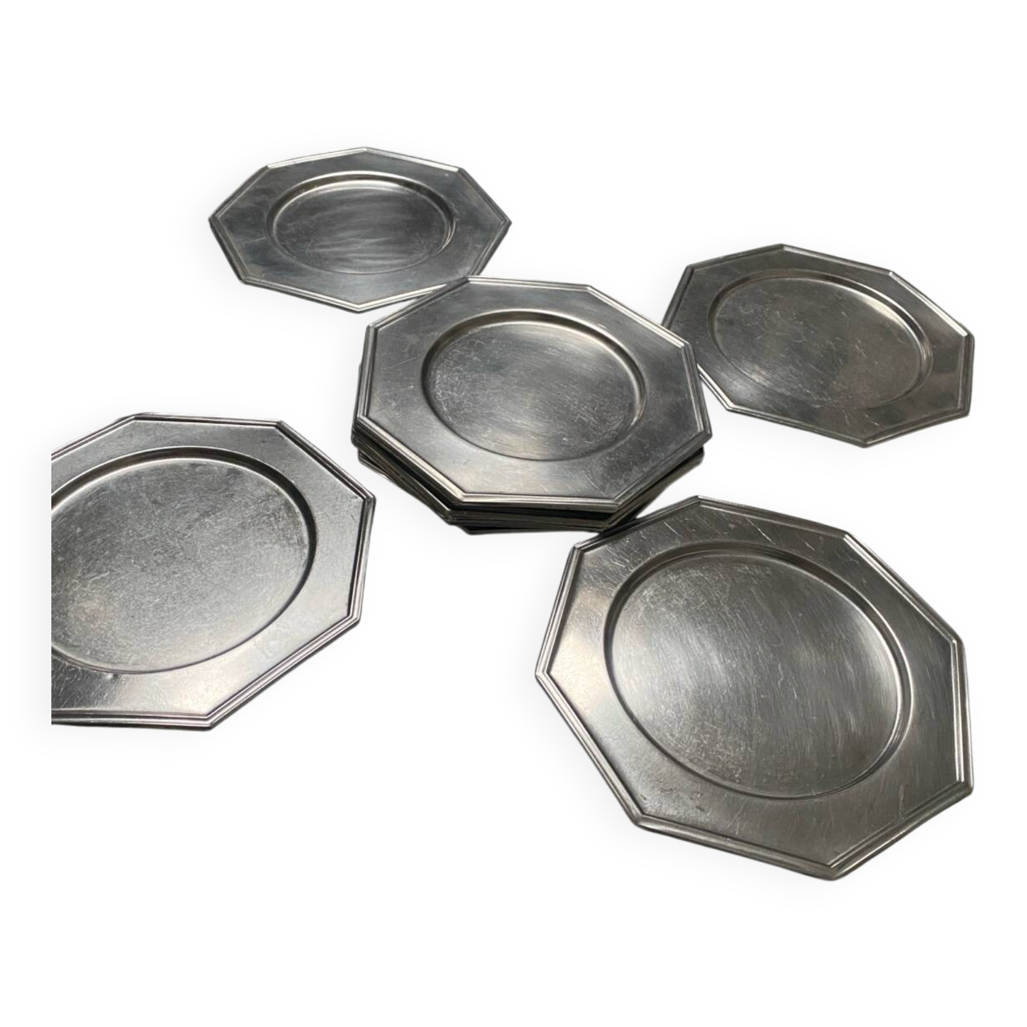 Vintage aluminum plates