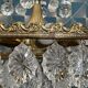 Brass chandelier and glass tassels, 3 floors, 6 burners