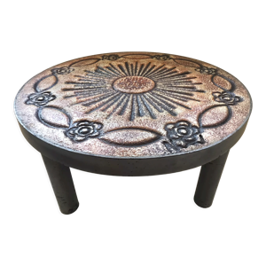Table basse ronde en
