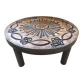 Table basse ronde en céramique