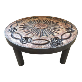 Table basse ronde en céramique