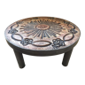 Round ceramic coffee table