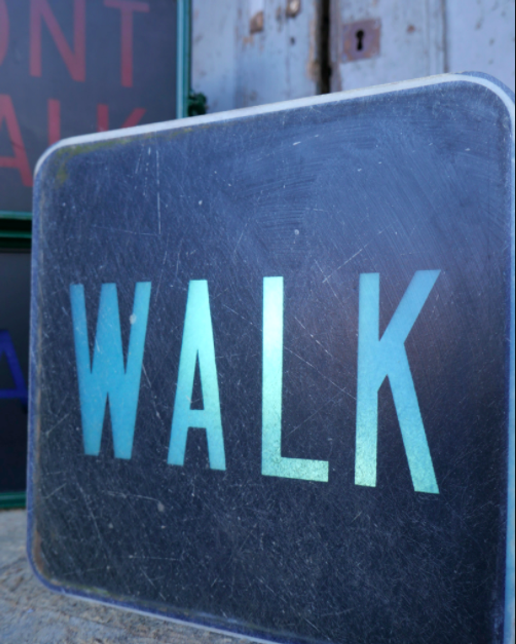 American fiberglass fire plate don't walk