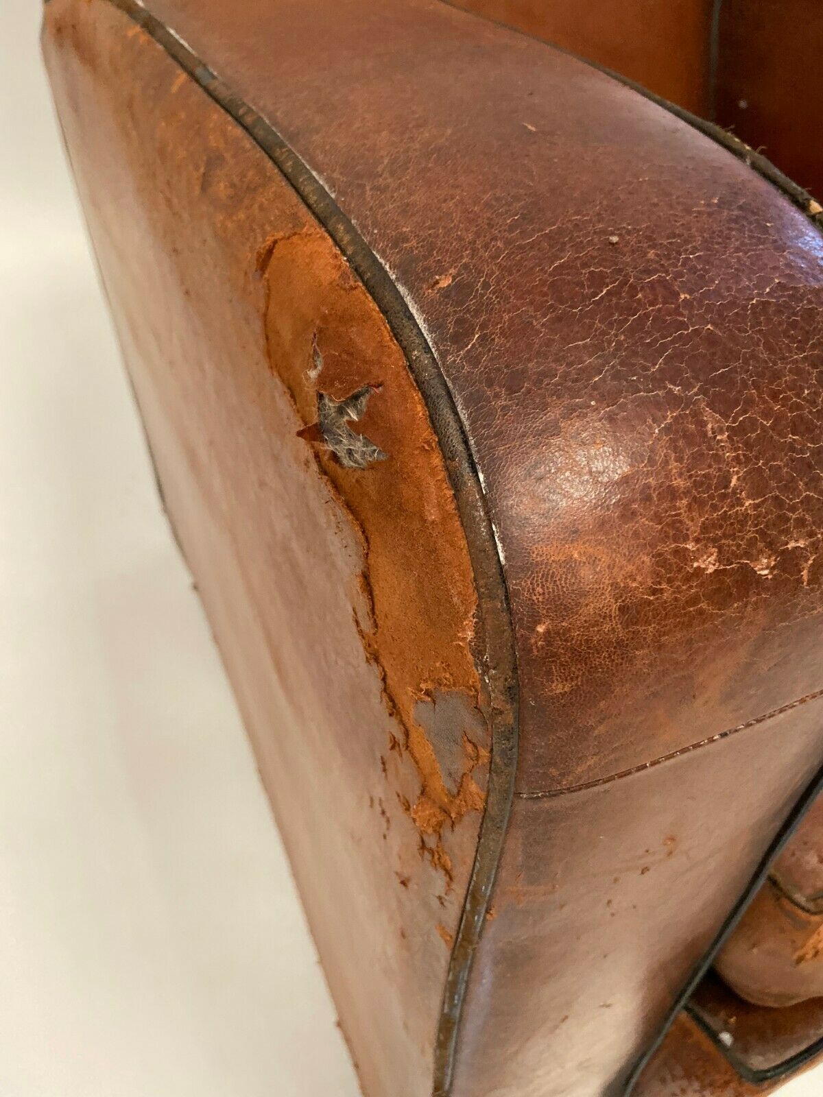 Leather club armchair 1930