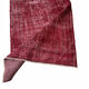 Distressed Turkish Rug 219 X 125 cm Wool Vintage rug, Over-dyed Red