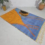 Handmade natural Berber rug 2.5x1.5 m