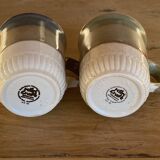 Deux mugs staffordshire