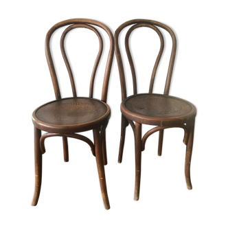 Pair of Fischel bistro chairs