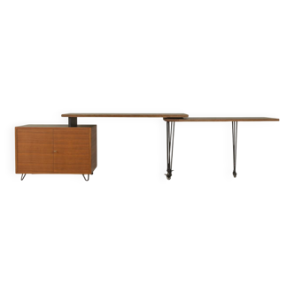 Bureau extensible unique, recyclé