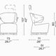 Chaise Pivotante Canta par Toshiyuki Kita pour Cassina, 2010s