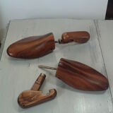 Pair wood and brass shoe
