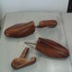 Pair wood and brass shoe