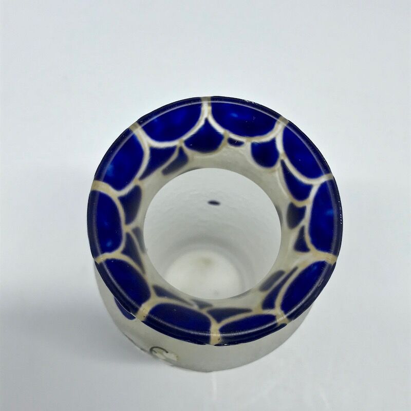 Legras vase with thrush