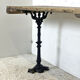 Console pieds bistrot en fonte