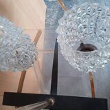 Lustre Arlus 6 feux en laiton doré, vers 1950