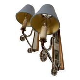 Vintage shabby chic wall lights