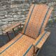 Wicker chaise longue