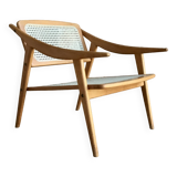 Cane armchair by Michel Ducaroy for SNA Roset - design 1950
