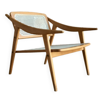 Fauteuil cannage par SNA Roset - design 1950