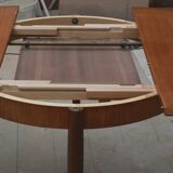 1960s round diningtable in teak from Lübke