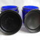 Old blue cream jars