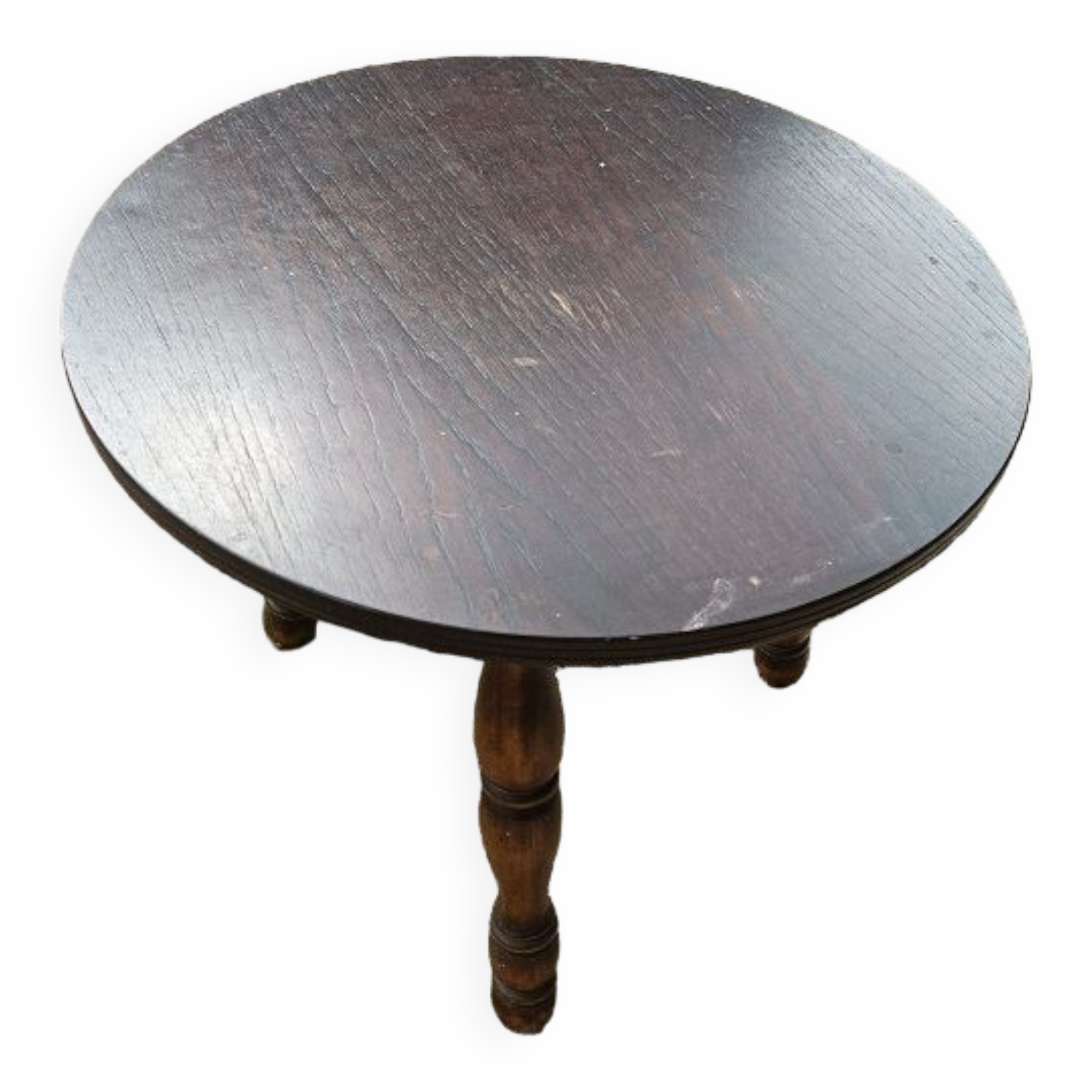 Solid wood side coffee table tripod legs