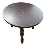 Solid wood side coffee table tripod legs