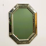 Vintage Spanish Neoclassical Hollywood Regency Octagonal Wall Mirror, Spain