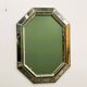 Vintage Spanish Neoclassical Hollywood Regency Octagonal Wall Mirror, Spain