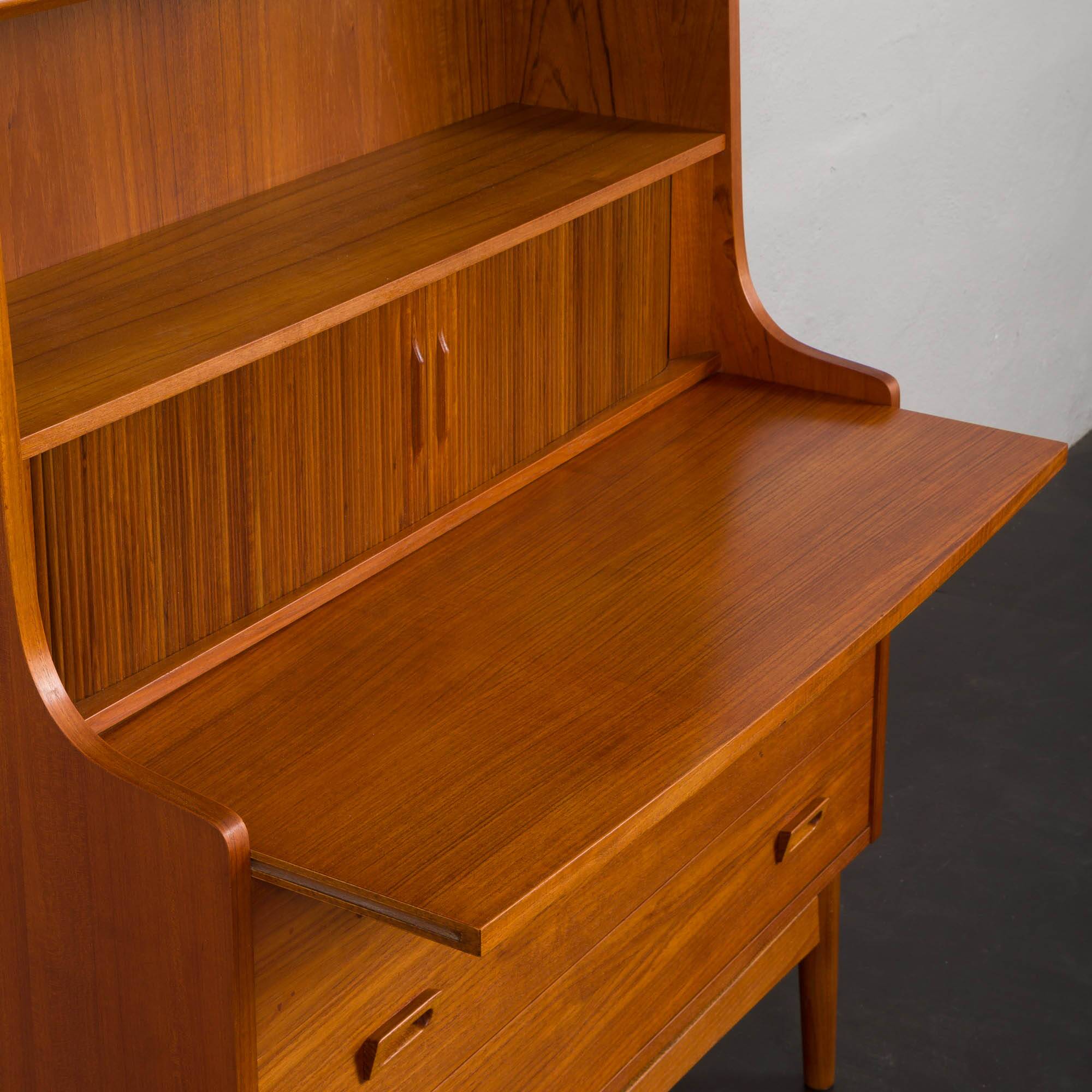 Johannes Sorth Nexo bookcase with secretaire, Denmark 1960s
