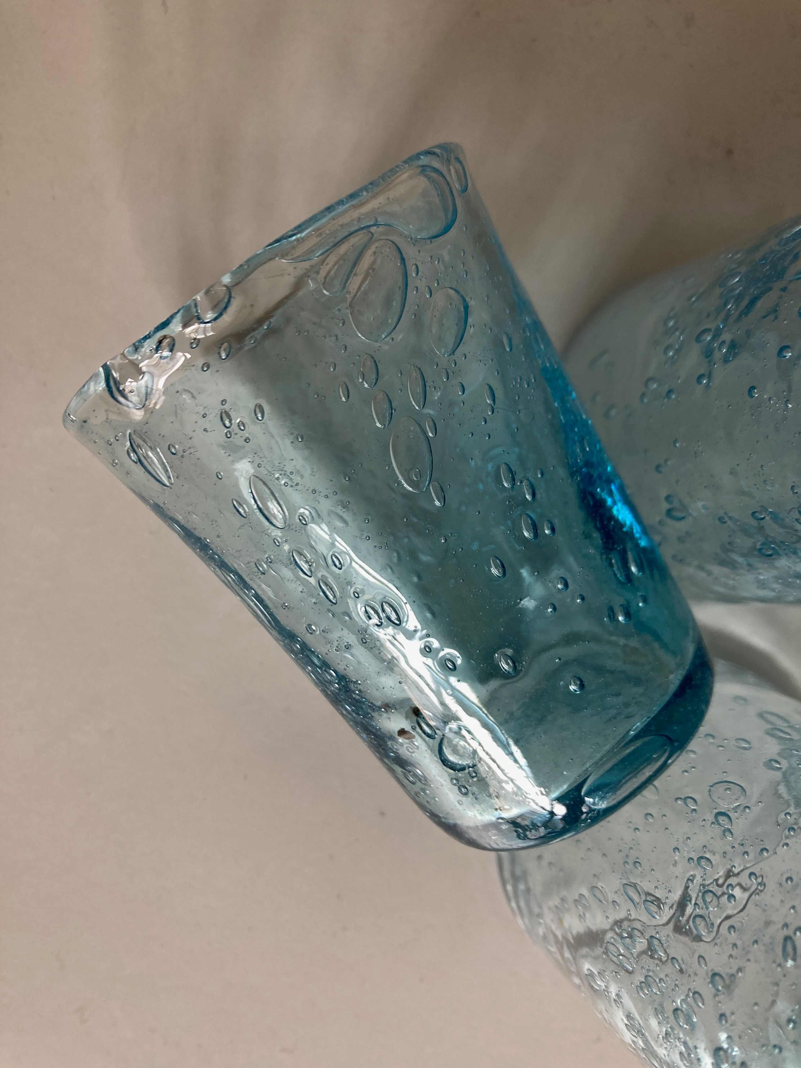 Set of 6 glasses cup of biot 1960