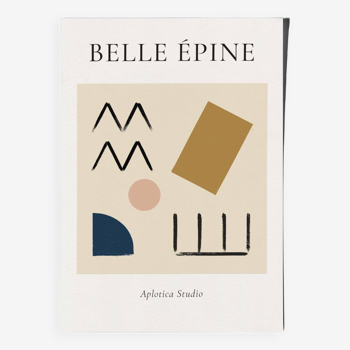 Belle épine, édition limitée, affiche d'art abstrait minimaliste