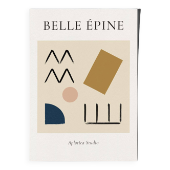Belle épine, édition limitée, affiche d'art abstrait minimaliste