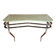 Frosted glass and steel console