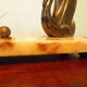 Art deco table lamp 1920/1940, marble, opaline, regulated swan