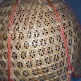 Suspension rattan lampshade