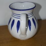 Vintage blue patterned pitcher